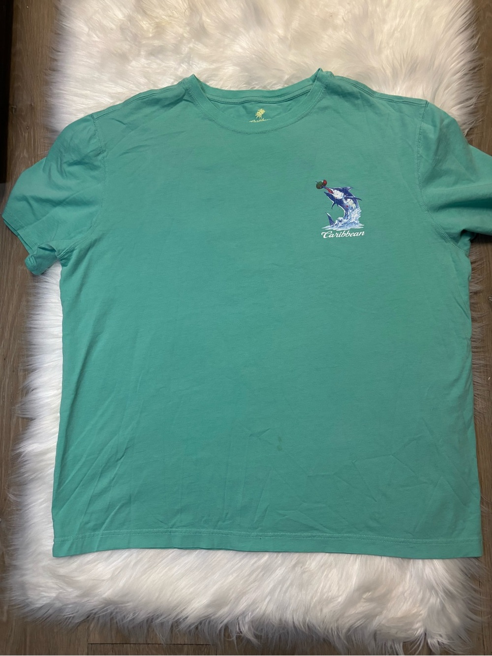 Caribbean Short-Sleeve Marlin Tee - Teal Green